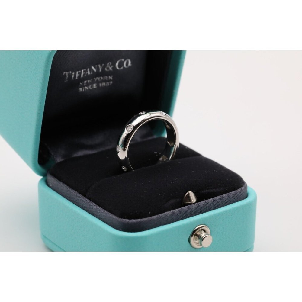 Tiffany & Co. Etoile Band Ring with Diamonds in Platinum Size 5 - Picture 5 of 7